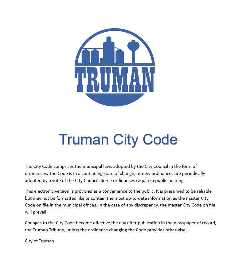 City of Truman logo